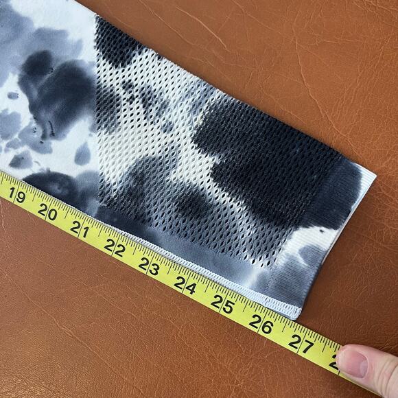 Blanc Noir Infinity High Rise Workout Legging Grey Tie Dye Ankle Detailing Small - Picture 11 of 11